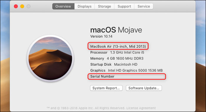 macbook pro 2012 serial number