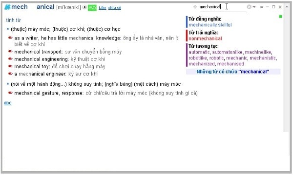 Phần mềm dịch tiếng Anh sang Tiếng Việt bằng KOOL Dictionary
