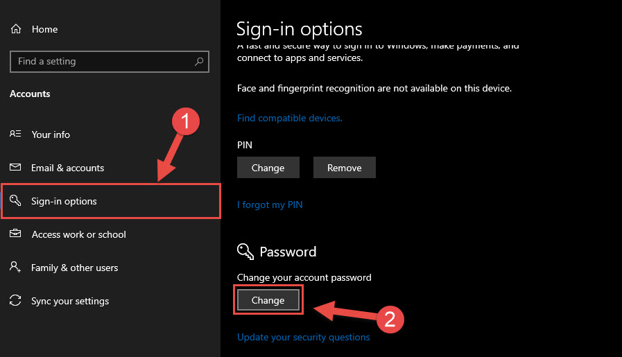 Đổi mật khẩu máy tính trên Windows 10 – Ảnh 3