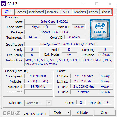 Sử dụng phần mềm CPU-Z để kiểm tra cấu hình máy tính – Ảnh 1