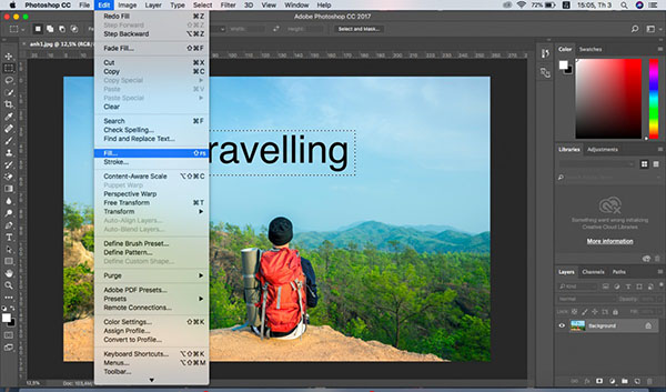 Xóa chữ trên ảnh bằng Photoshop- Ảnh 2