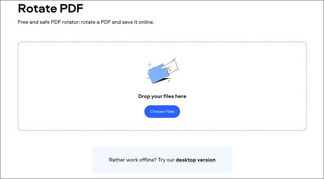Sử dụng công cụ trực tuyến xoay file PDF - Ảnh 1