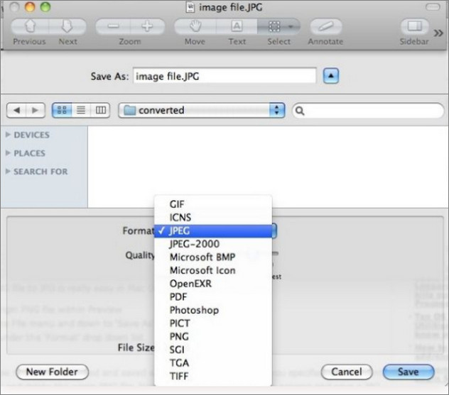 Chuyển PNG sang PDF bằng Preview trên Mac