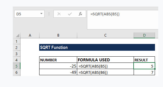 4 13 - Cú pháp hàm căn bậc 2 trong Excel - Macstore