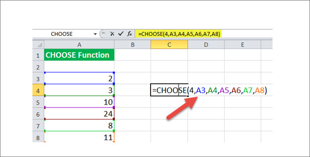 4 9 - Hàm Choose trong Excel và cách sử dụng - Macstore