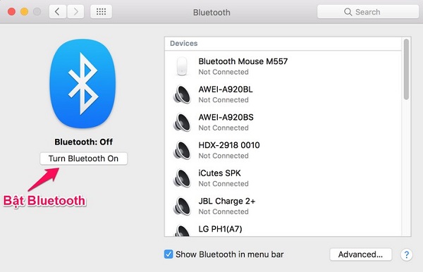 Kết nối Bluetooth với máy tính