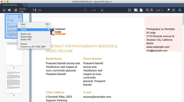 Sử dụng Movavi PDFChef để xóa trang PDF trên Mac - Ảnh 2