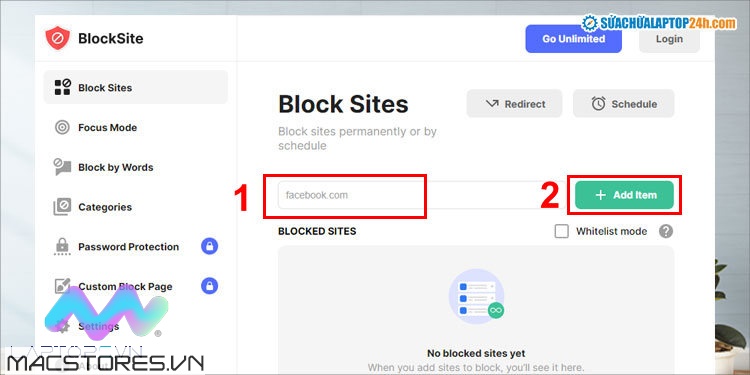cách chặn trang web trên Chrome Block Site