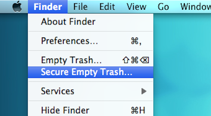 secure empty trash mac 2020