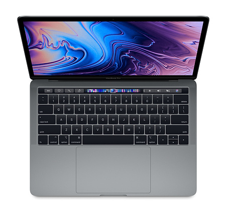 Macbook Pro 13 inch 2019 Space Four Thunderbolt 3 Ports