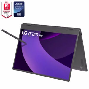 LG Gram Pro 2-in-1 AI 16 inch 2025 (16T90TP-K.ADB7U1) – Core Ultra 7 255H Ram 32GB SSD 2TB Copilot+